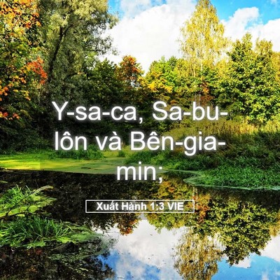 Picture 05 - Xuất Hành 1:3 VIE - Y-sa-ca, Sa-bu-lôn và - Bible Verse Picture