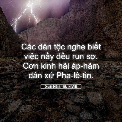 Picture 05 - Xuất Hành 15:14 VIE - Các dân tộc nghe biết việc nầy đều - Bible Verse Picture