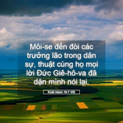 Picture 05 - Xuất Hành 19:7 VIE - Môi-se đến đòi các trưởng lão trong - Bible Verse Picture