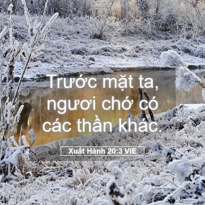 Picture 05 - Xuất Hành 20:3 VIE - Trước mặt ta, ngươi chớ có các thần - Bible Verse Picture