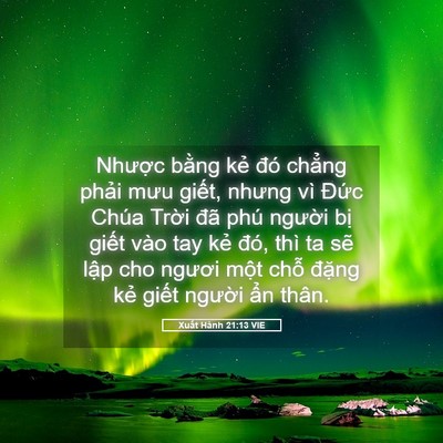Picture 05 - Xuất Hành 21:13 VIE - Nhược bằng kẻ đó chẳng phải mưu - Bible Verse Picture
