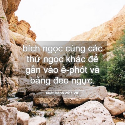Picture 05 - Xuất Hành 25:7 VIE - bích ngọc cùng các thứ ngọc khác để - Bible Verse Picture