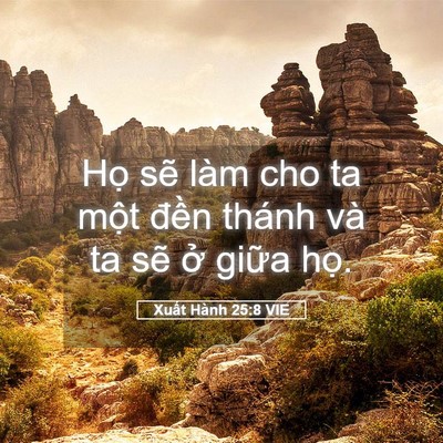 Picture 05 - Xuất Hành 25:8 VIE - Họ sẽ làm cho ta một đền thánh và ta - Bible Verse Picture