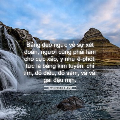 Picture 05 - Xuất Hành 28:15 VIE - Bảng đeo ngực về sự xét đoán, ngươi - Bible Verse Picture