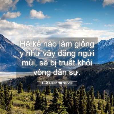 Picture 05 - Xuất Hành 30:38 VIE - Hễ kẻ nào làm giống y như vậy đặng - Bible Verse Picture