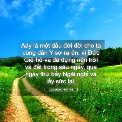 Picture 05 - Xuất Hành 31:17 VIE - Aáy là một dấu đời đời cho ta cùng - Bible Verse Picture