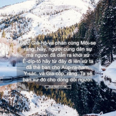 Picture 05 - Xuất Hành 33:1 VIE - Đức Giê-hô-va phán cùng Môi-se rằng: - Bible Verse Picture