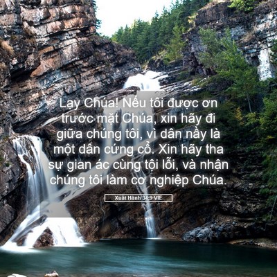 Picture 05 - Xuất Hành 34:9 VIE - Lạy Chúa! Nếu tôi được ơn trước - Bible Verse Picture