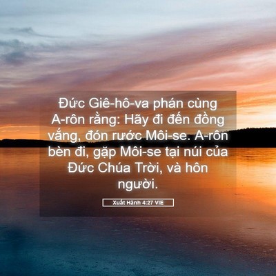 Picture 05 - Xuất Hành 4:27 VIE - Đức Giê-hô-va phán cùng A-rôn rằng: - Bible Verse Picture