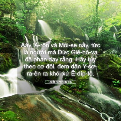 Picture 05 - Xuất Hành 6:26 VIE - Aáy, A-rôn và Môi-se nầy, tức là - Bible Verse Picture