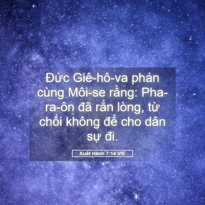 Picture 05 - Xuất Hành 7:14 VIE - Đức Giê-hô-va phán cùng Môi-se rằng: - Bible Verse Picture