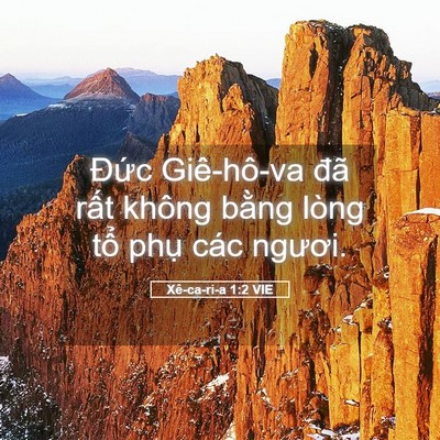 Picture 05 - Xê-ca-ri-a 1:2 VIE - Đức Giê-hô-va đã rất không bằng lòng - Bible Verse Picture