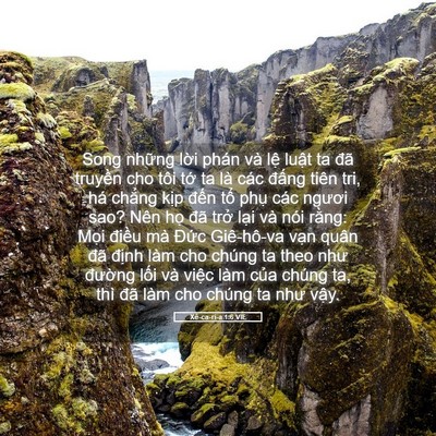 Picture 05 - Xê-ca-ri-a 1:6 VIE - Song những lời phán và lệ luật ta đã - Bible Verse Picture