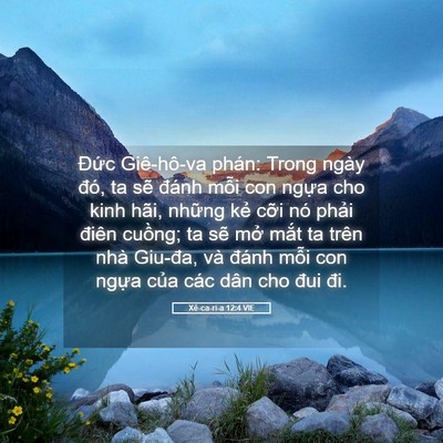 Picture 05 - Xê-ca-ri-a 12:4 VIE - Đức Giê-hô-va phán: Trong ngày đó, ta - Bible Verse Picture