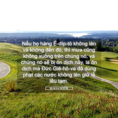 Picture 05 - Xê-ca-ri-a 14:18 VIE - Nếu họ hàng Ê-díp-tô không lên và - Bible Verse Picture