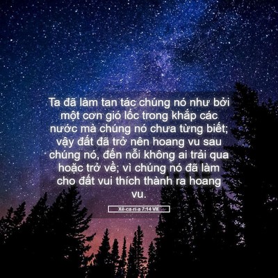 Picture 05 - Xê-ca-ri-a 7:14 VIE - Ta đã làm tan tác chúng nó như bởi một - Bible Verse Picture