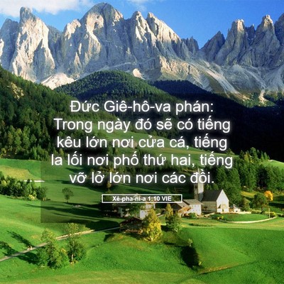 Picture 05 - Xê-pha-ni-a 1:10 VIE - Đức Giê-hô-va phán: Trong ngày đó sẽ - Bible Verse Picture