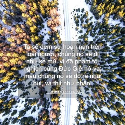 Picture 05 - Xê-pha-ni-a 1:17 VIE - Ta sẽ đem sự hoạn nạn trên loài - Bible Verse Picture