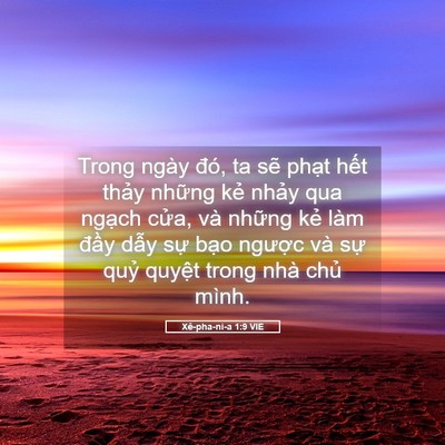 Picture 05 - Xê-pha-ni-a 1:9 VIE - Trong ngày đó, ta sẽ phạt hết thảy - Bible Verse Picture