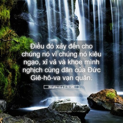 Picture 05 - Xê-pha-ni-a 2:10 VIE - Điều đó xảy đến cho chúng nó vì - Bible Verse Picture