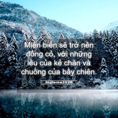 Picture 05 - Xê-pha-ni-a 2:6 VIE - Miền biển sẽ trở nên đồng cỏ, với - Bible Verse Picture
