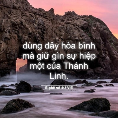 Picture 05 - Ê-phê-sô 4:3 VIE - dùng dây hòa bình mà giữ gìn sự hiệp - Bible Verse Picture