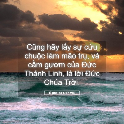 Picture 05 - Ê-phê-sô 6:17 VIE - Cũng hãy lấy sự cứu chuộc làm mão - Bible Verse Picture