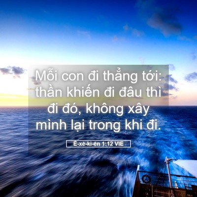 Picture 05 - Ê-xê-ki-ên 1:12 VIE - Mỗi con đi thẳng tới: thần khiến đi - Bible Verse Picture