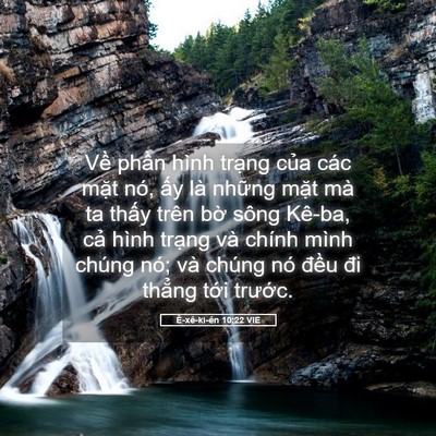 Picture 05 - Ê-xê-ki-ên 10:22 VIE - Về phần hình trạng của các mặt nó, - Bible Verse Picture