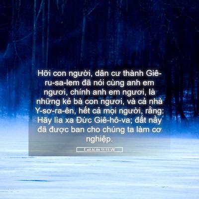 Picture 05 - Ê-xê-ki-ên 11:15 VIE - Hỡi con người, dân cư thành - Bible Verse Picture