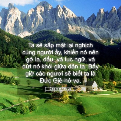 Picture 05 - Ê-xê-ki-ên 14:8 VIE - Ta sẽ sấp mặt lại nghịch cùng người - Bible Verse Picture