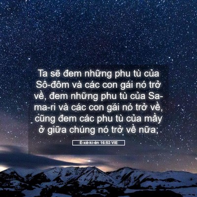 Picture 05 - Ê-xê-ki-ên 16:53 VIE - Ta sẽ đem những phu tù của Sô-đôm và - Bible Verse Picture