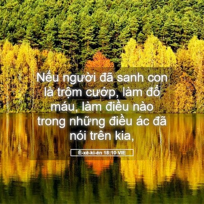 Picture 05 - Ê-xê-ki-ên 18:10 VIE - Nếu người đã sanh con là trộm cướp, - Bible Verse Picture