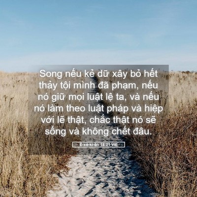 Picture 05 - Ê-xê-ki-ên 18:21 VIE - Song nếu kẻ dữ xây bỏ hết thảy tội - Bible Verse Picture