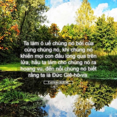 Picture 05 - Ê-xê-ki-ên 20:26 VIE - Ta làm ô uế chúng nó bởi của cúng - Bible Verse Picture