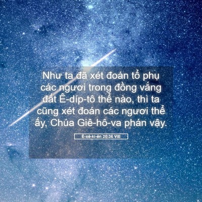 Picture 05 - Ê-xê-ki-ên 20:36 VIE - Như ta đã xét đoán tổ phụ các ngươi - Bible Verse Picture
