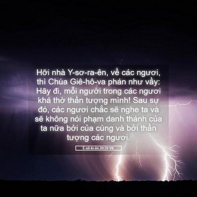 Picture 05 - Ê-xê-ki-ên 20:39 VIE - Hỡi nhà Y-sơ-ra-ên, về các ngươi, thì - Bible Verse Picture