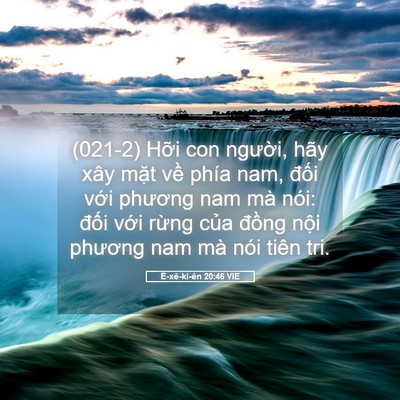 Picture 05 - Ê-xê-ki-ên 20:46 VIE - (021-2) Hỡi con người, hãy xây mặt về - Bible Verse Picture