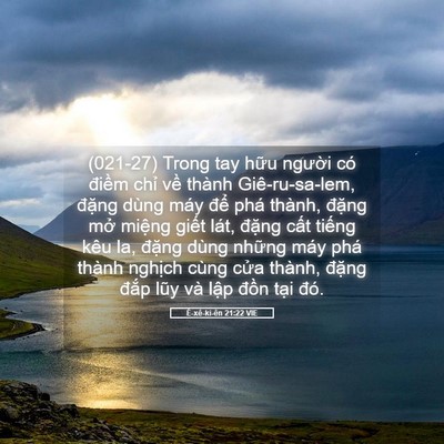Picture 05 - Ê-xê-ki-ên 21:22 VIE - (021-27) Trong tay hữu người có điềm - Bible Verse Picture