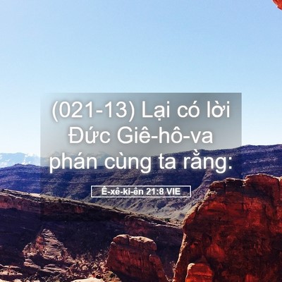 Picture 05 - Ê-xê-ki-ên 21:8 VIE - (021-13) Lại có lời Đức Giê-hô-va phán - Bible Verse Picture