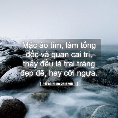 Picture 05 - Ê-xê-ki-ên 23:6 VIE - Mặc áo tím, làm tổng đốc và quan cai - Bible Verse Picture