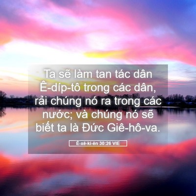 Picture 05 - Ê-xê-ki-ên 30:26 VIE - Ta sẽ làm tan tác dân Ê-díp-tô trong các - Bible Verse Picture