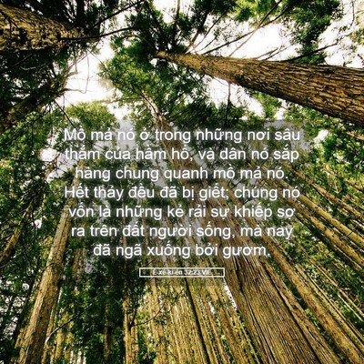 Picture 05 - Ê-xê-ki-ên 32:23 VIE - Mồ mả nó ở trong những nơi sâu thẳm - Bible Verse Picture