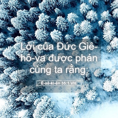 Picture 05 - Ê-xê-ki-ên 35:1 VIE - Lời của Đức Giê-hô-va được phán - Bible Verse Picture