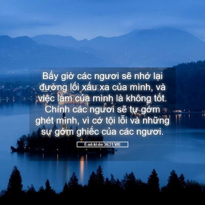Picture 05 - Ê-xê-ki-ên 36:31 VIE - Bấy giờ các ngươi sẽ nhớ lại - Bible Verse Picture