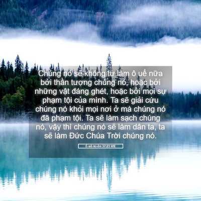 Picture 05 - Ê-xê-ki-ên 37:23 VIE - Chúng nó sẽ không tự làm ô uế nữa - Bible Verse Picture