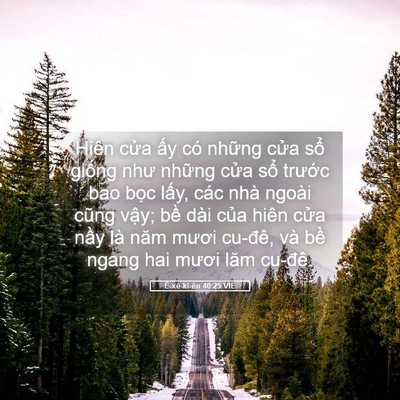 Picture 05 - Ê-xê-ki-ên 40:25 VIE - Hiên cửa ấy có những cửa sổ giống - Bible Verse Picture