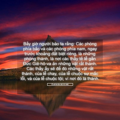 Picture 05 - Ê-xê-ki-ên 42:13 VIE - Bấy giờ người bảo ta rằng: Các phòng - Bible Verse Picture