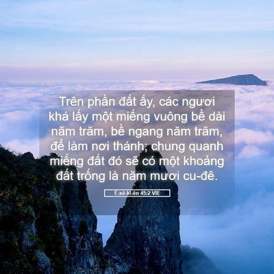 Picture 05 - Ê-xê-ki-ên 45:2 VIE - Trên phần đất ấy, các ngươi khá lấy - Bible Verse Picture