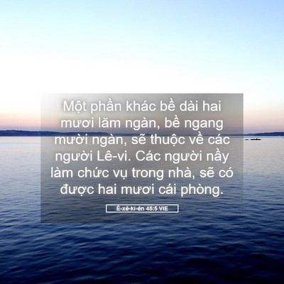 Picture 05 - Ê-xê-ki-ên 45:5 VIE - Một phần khác bề dài hai mươi lăm - Bible Verse Picture